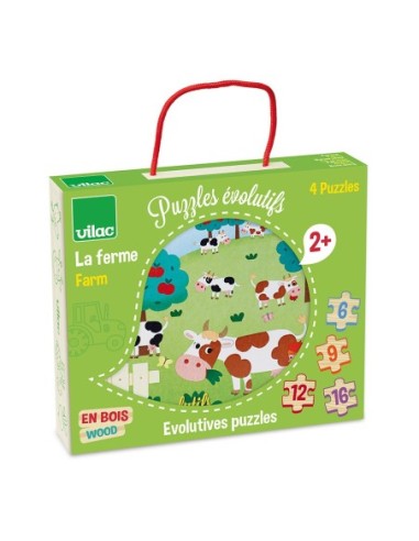 4 puzzles évolutifs ferme