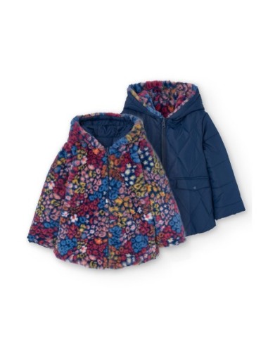 Parka réversible en toile technique pour fille 7 ans