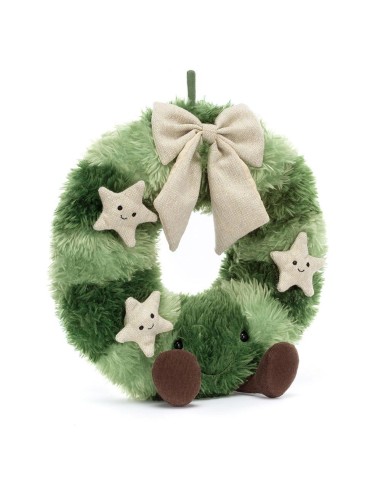 amuseables nordic spruce wreath jellycat