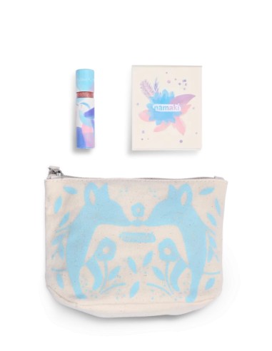 Trousse fard a paupières et gloss fox bleu- Namaki